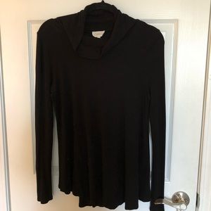 Anthropologie black cowl/turtle neck